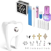 Pack of 30 tooth jewellery: DIY tooth gem kit, DIY tooth gemstone kit, tartar jewellery with glue, crystal tooth gemstone set, for individual tooth designs