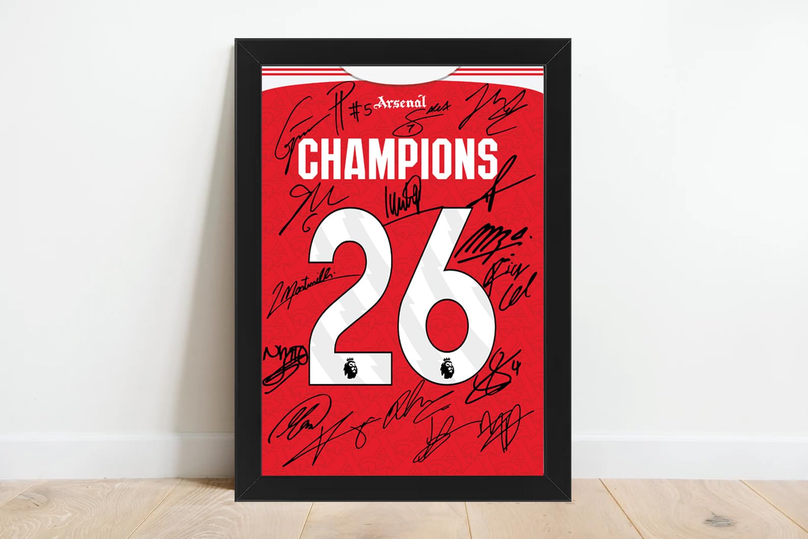Champions 2026 Arsenal Squad Signed and Framed Photo Printed Autograph