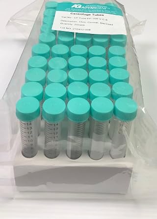PP Centrifuge Tube, 15 ml, Sterile, racked 25/Rack; 150 Tubes/Case