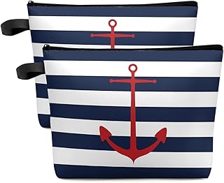 Bolsa de cosméticos para mujer, ancla náutica...
