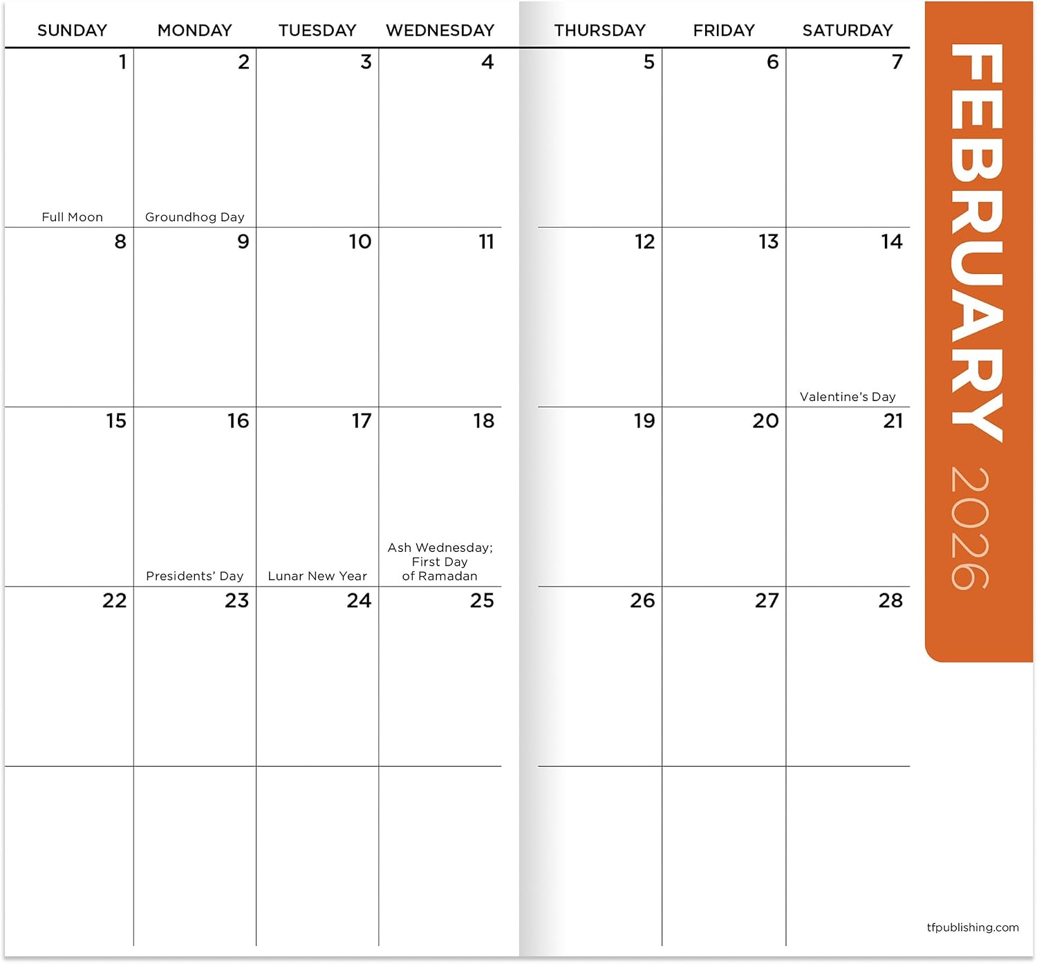 TF Publishing 2026-2027 Honey Bees Small Monthly Pocket Planner with 2 Page Large Calendar Grid and Lined Notes Section - 2 Year Pocket Calendar 2026-2027 Perfect for Purse - 3.5in x 6.5in image 3