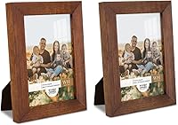 Vista 54 de Renditions Gallery - Set de 2 marcos de fotos de 4 x 6 pulgadas, estilo moderno de alta gama, hechos de madera maciza y vidrio de alta definición