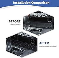 Vista 2 de RT-TCZ para Mustang Bandeja de Fibra de Carbono Accesorios Interiores, Organizador de Almacenamiento de Palanca de Cambios Recorte para Ford Mustang