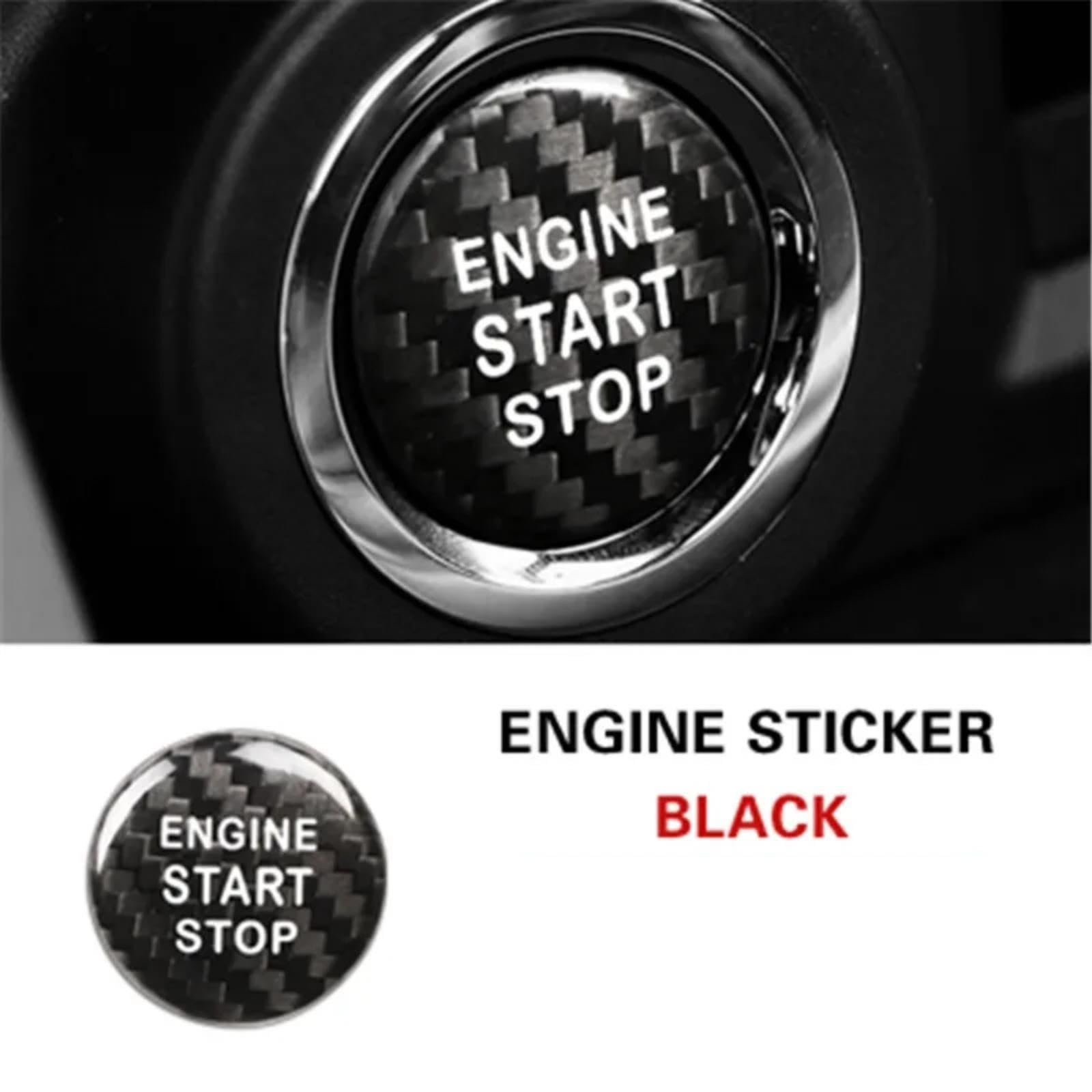 Adesivi Per Pulsanti Auto Per Toyota 86 Per Subaru Per BRZ 2013-2019 | Per Il 2013 2014 2015 2016 2017 2018 2019 Adesivo Per Pulsante Di Avvio Motore Auto Accessori Auto(Black)