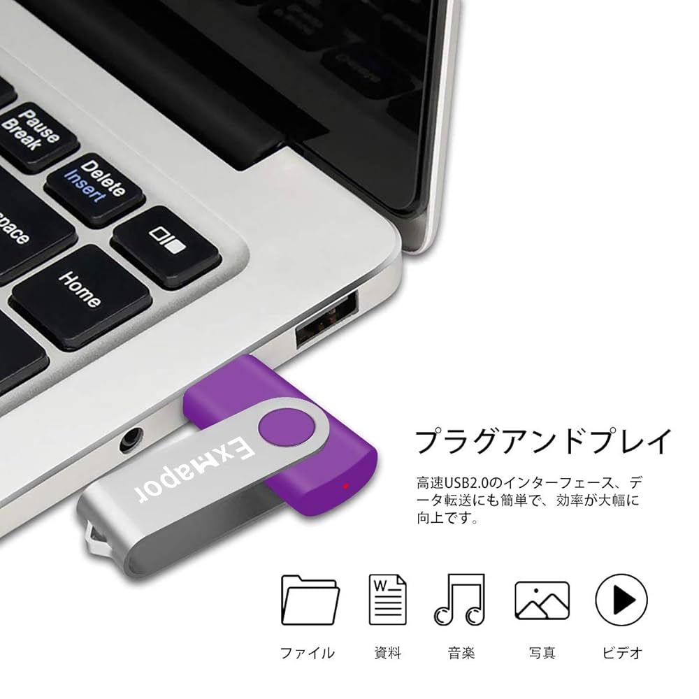 Exmapor USBメモリ 32GB 高速 マイクロUSB 回転式 2個セット（赤、紫） z2zed1b Amazon.co.jp: Exmapor USBメモリ 32GB 高速 マイクロUSB 回転式