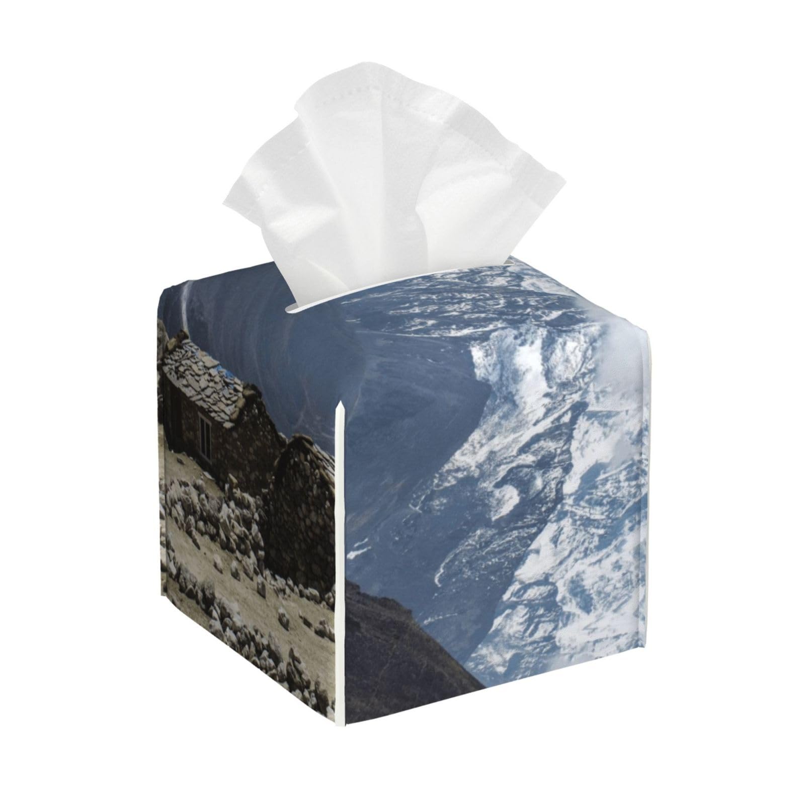 Mountains in Everest Region Himalaya East Nepal Square Tissue Box, Cube Tissue Box