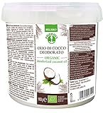 Probios Bio-Kokosöl, desodoriert – Vielseitiges Pflanzenöl zum Braten, Backen und für exotische Gerichte – Reines, ökologisches Öl ohne Zusätze – 900 ml