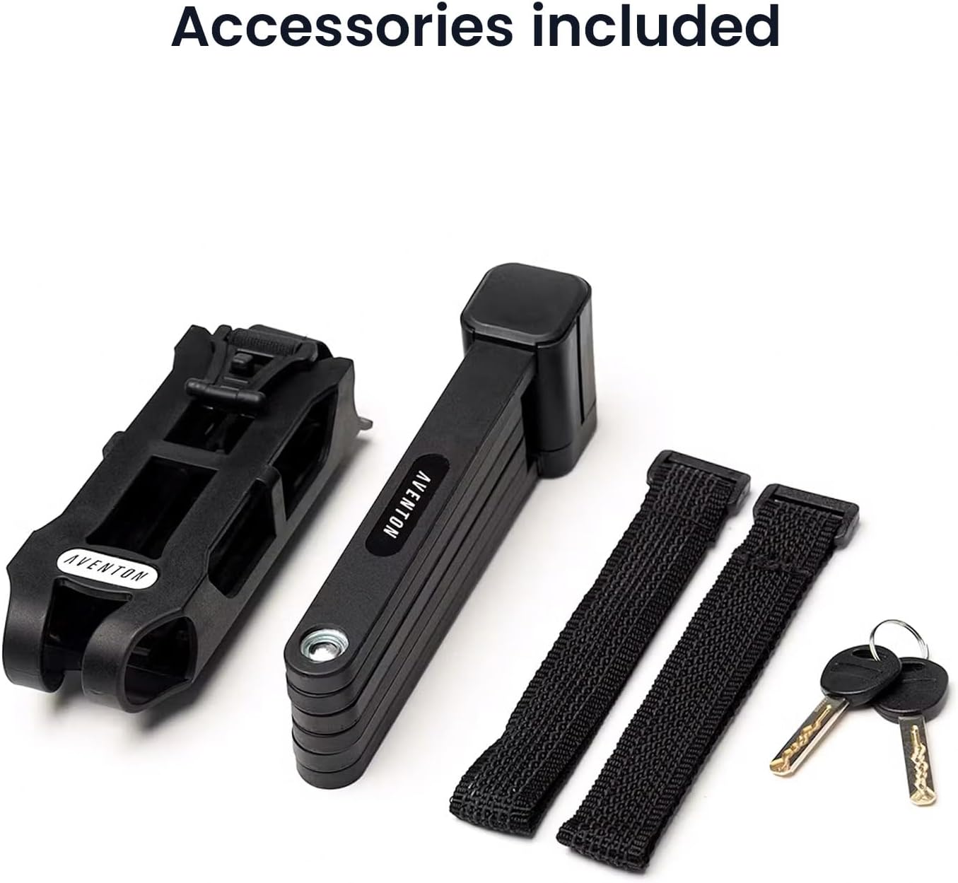 Aventon Folding Lock，Bike Locks Heavy Duty Anti Theft for 8.5mm Thick Steel Bars，Bike Lock with Key of Electric Dirt Bike and Heavy Duty Bike