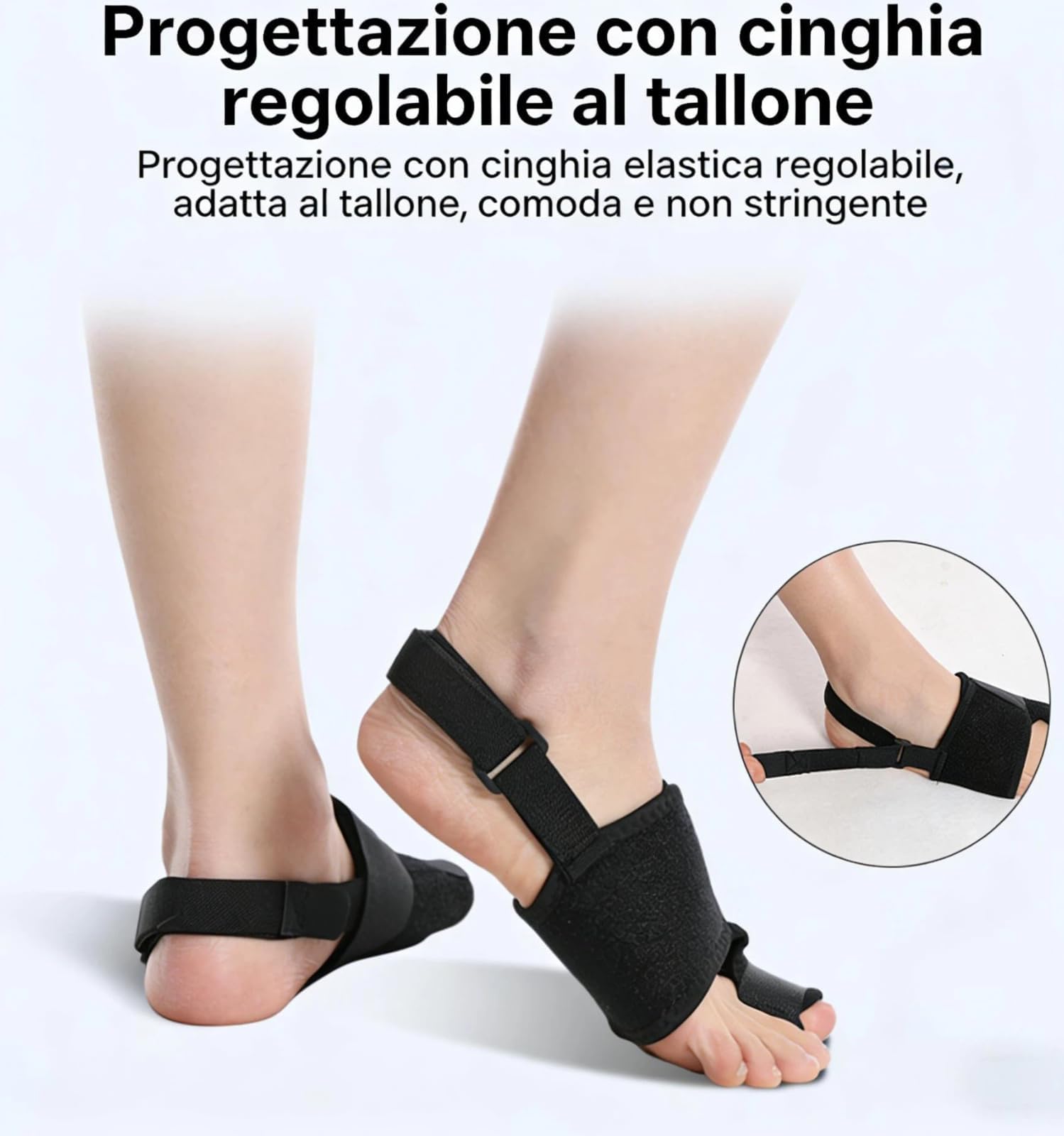 Hallux Valgus Korrektur Zehenspreizer Haltungshelfer Schiene ValgusVita Nächtliche Zehenkorrektur für schmerzfreie Füße, Bequeme Polsterung Verstellbarer Riemen für Herren Damen