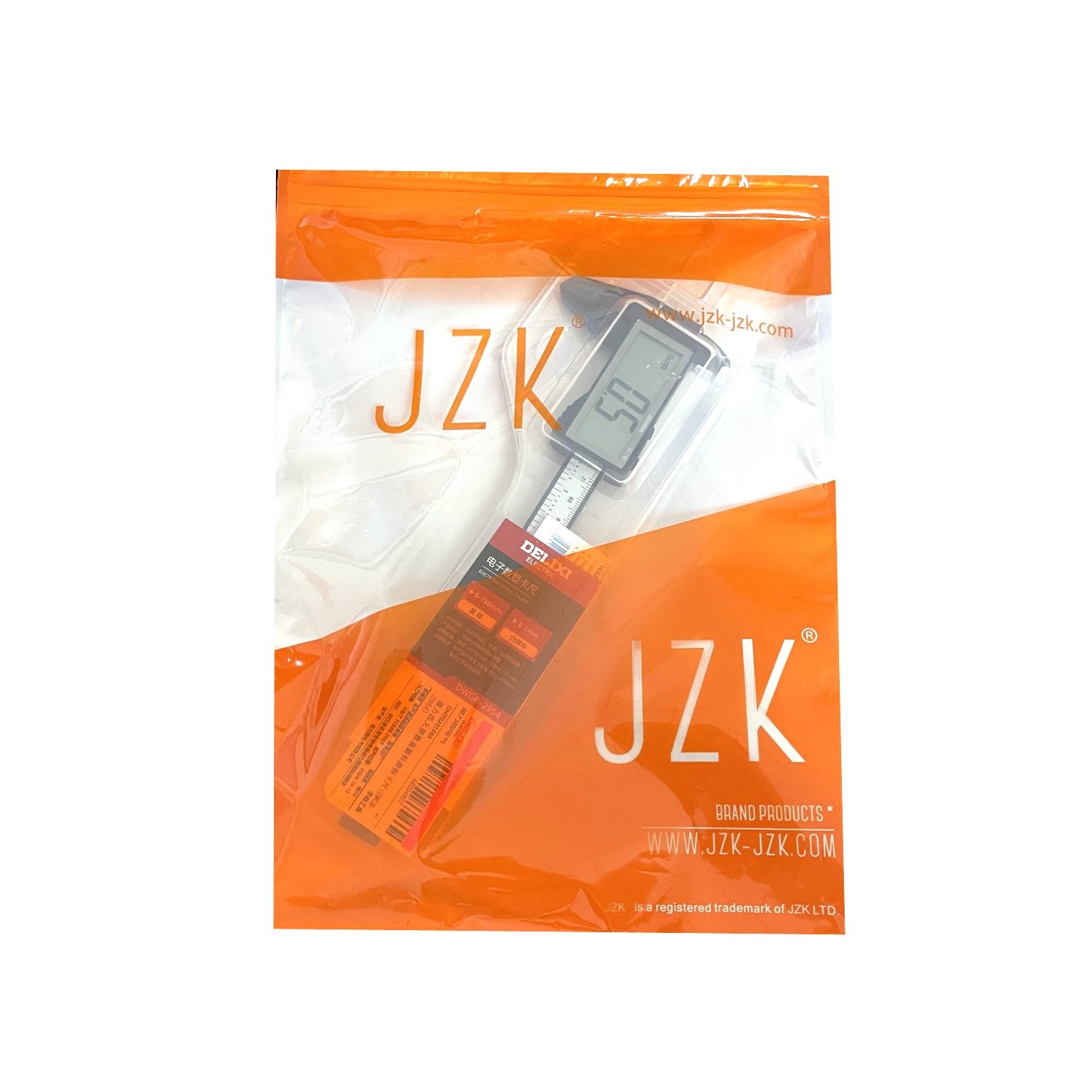 JZK calibro digitale elettronico da 150 mm in plastica con grande schermo LCD, 15 cm 6 pollici conversione metrica in pollici, misuratore di profondità, strumento di misura per diametro interno