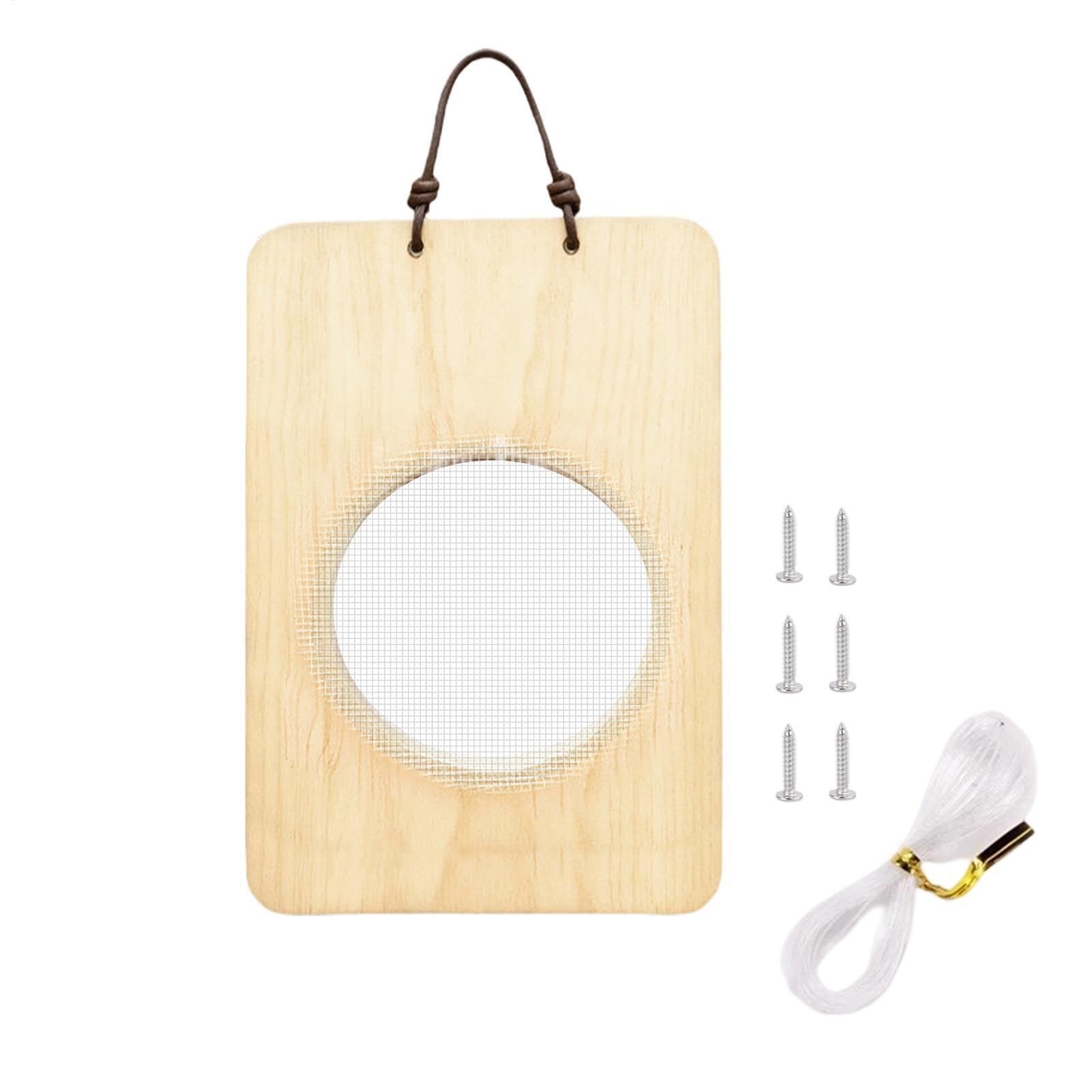 Kit de montage pour fougère Platycerium avec jardinière verticale en bois