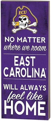 KH Sports Fan East Carolina Pirates - Letrero con texto en inglés "No Matter Donde", talla única, color del equipo