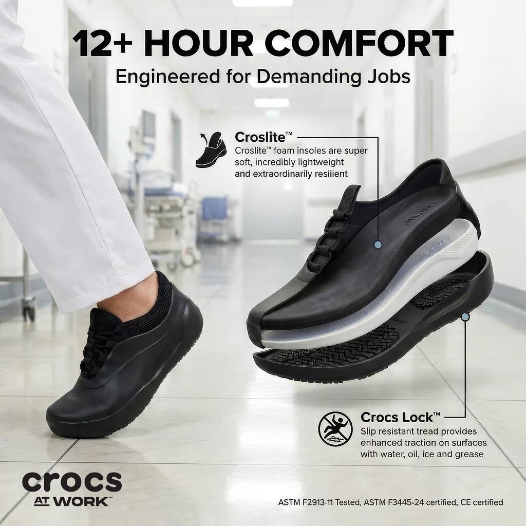 Crocs Bistro No Hands Work Sneaker