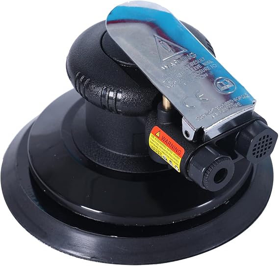 Professional Heavy Duty 6 Dual Action Random Orbit Air Sander, Orbital Pneumatic Palm Sander -Composite Design, Low Vibration