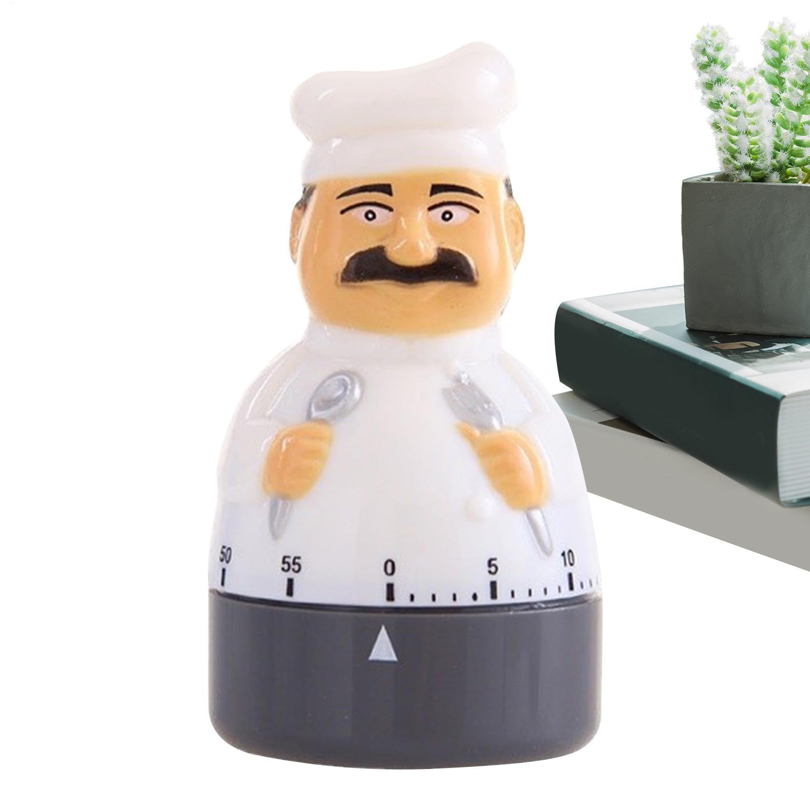 Cooking Timer Clock - Kitchen Egg Timers | 60 Minute Chef Design Mechanical Alarm | Manual Countdown Timer, Waterproof Egg Kitchen Timer