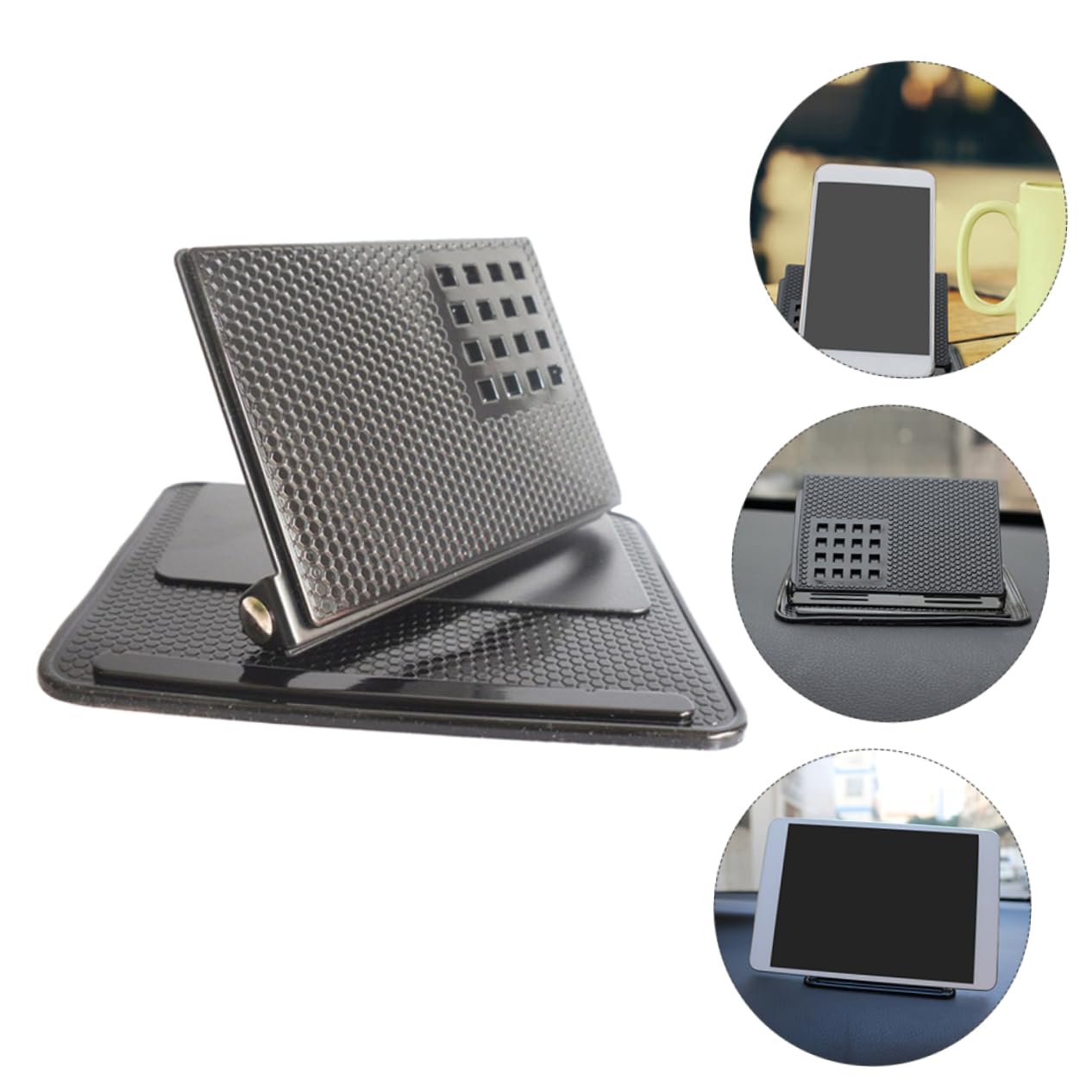 KICHOUSE Support Navigation Holder Rotating Car Phone Holder Strong Material One Handed Operation Compatible with Various Digital Devices Stable for Safe Driving