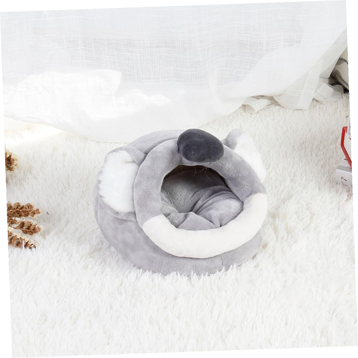 SHINEOFI Cartoon Hamsterbett Warme Höhle aus Flanell und Pp Baumwolle
