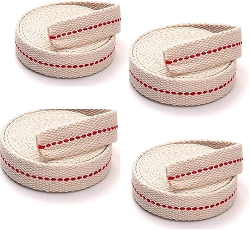 Light of Mine - Rollo de mecha plana 100% algodón de 78 pulgadas para linternas a base de aceite de parafina o queroseno y lámparas de aceite con