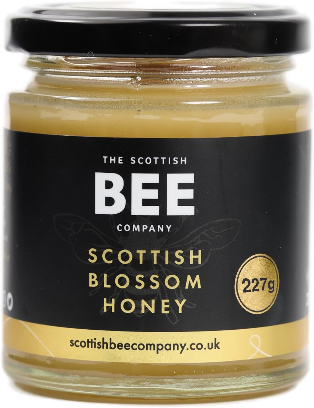 Scottish Blossom Honey from The Scottish Bee Company 227g - Natural, Sweet, Soft Set Honey Made in the UK