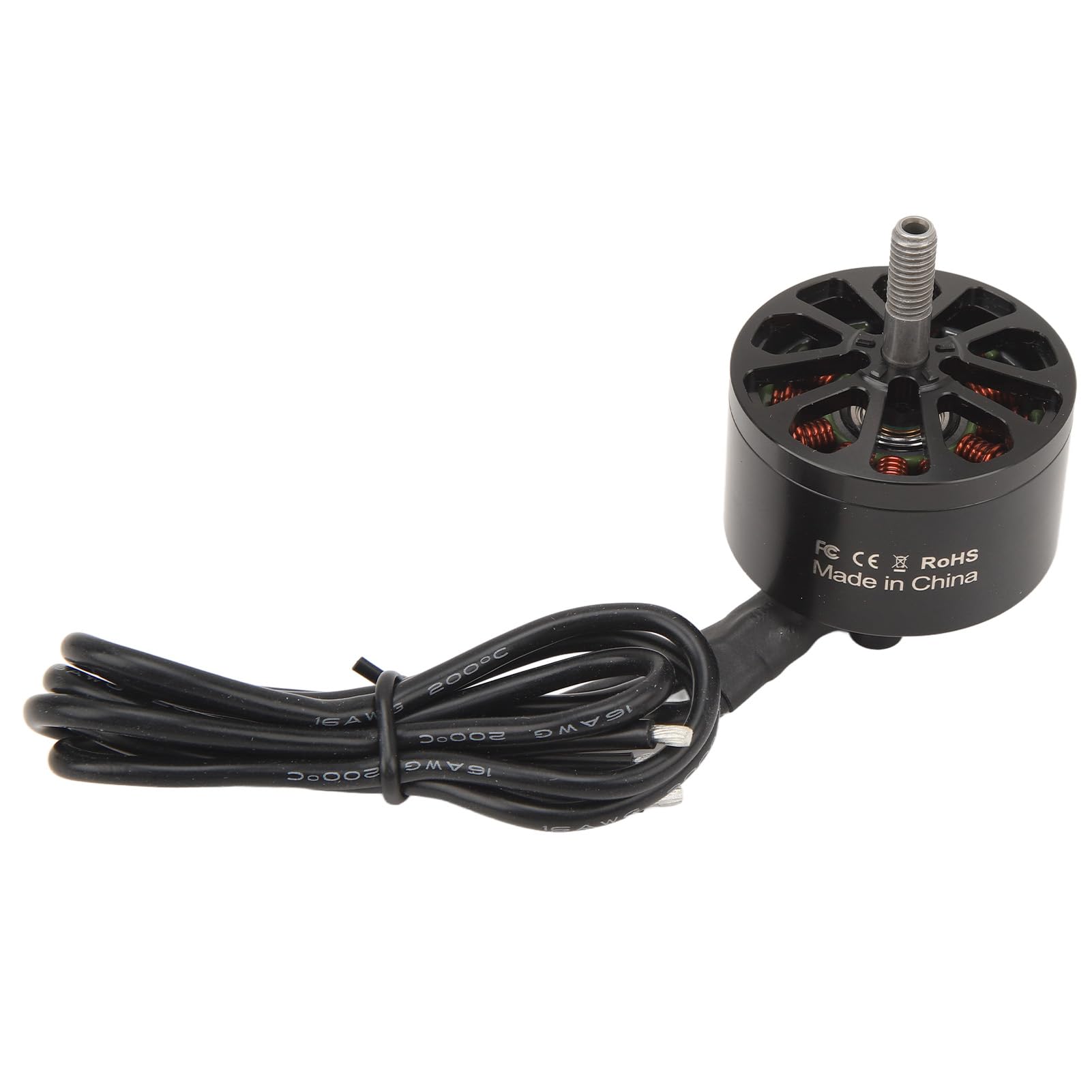 BROLEO Motore brushless per drone, rotore bilanciato preciso ad alta reattività cuscinetto di smorzamento anti pressione Motore brushless FPV CNC 6061 Alloggiamento in alluminio per 80A ESC