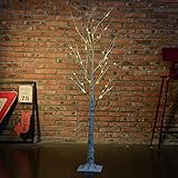 Ajustable: Satisfacer la necesidad de DIY con las ramas ajustables. Usted puede doblar las ramas y el árbol en cualquier forma o forma más natural del árbol como usted tiene gusto. Construya la luz exclusiva del árbol para se.