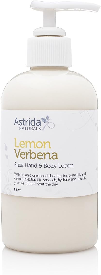 Lemon Verbena Shea Butter Hand & Body Lotion with Organic Fair Trade Shea - 8oz