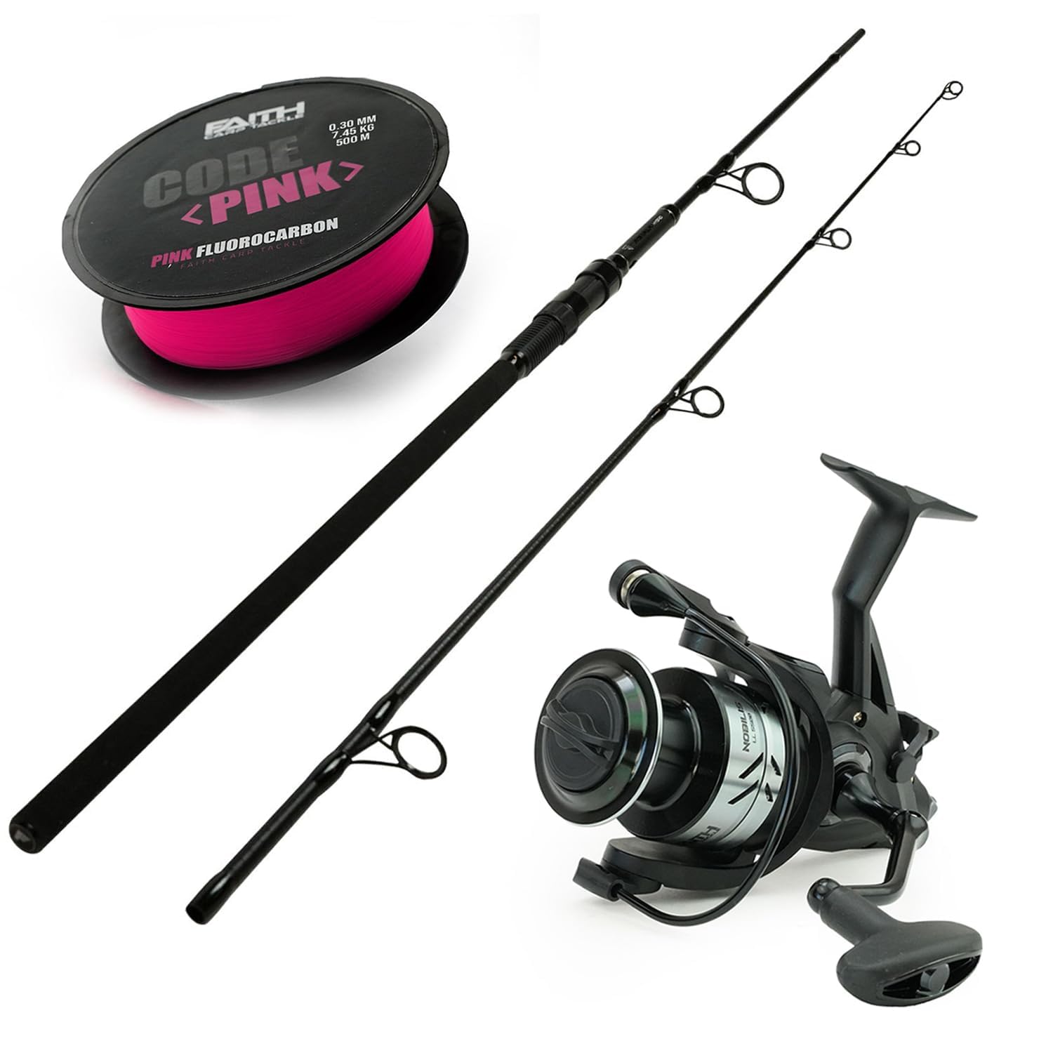 X-Stalk Hybrid Set - 10Ft - 3,50lbs - Set de Canne à pêche - Canne à pêche avec Moulinet de pêche - Ligne de pêche - Carpe Set