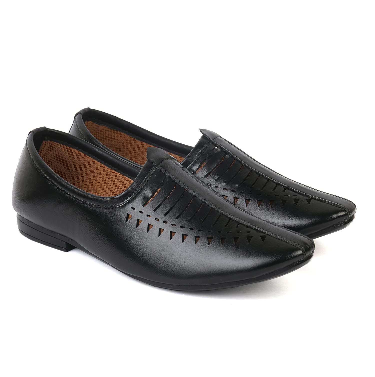 G L Trend Casual Stylish Nagra Jutti Shoe for Men Black 8 UK (B09RVDQFM4) Amazon Price History, Amazon Price Tracker