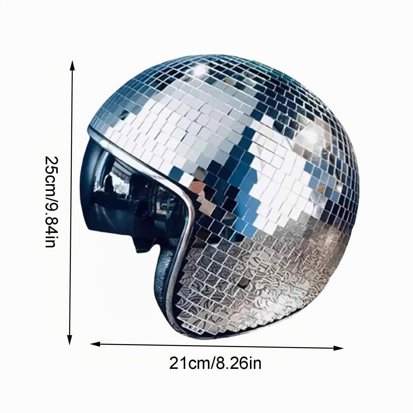 Chapeaux de boule disco | Chapeaux de boule disco avec visière rétractable | Chapeau de boule Disco en verre à paillettes, casque pour femmes et hommes, DJ Club, scène, Bar, fête, danse de mariage