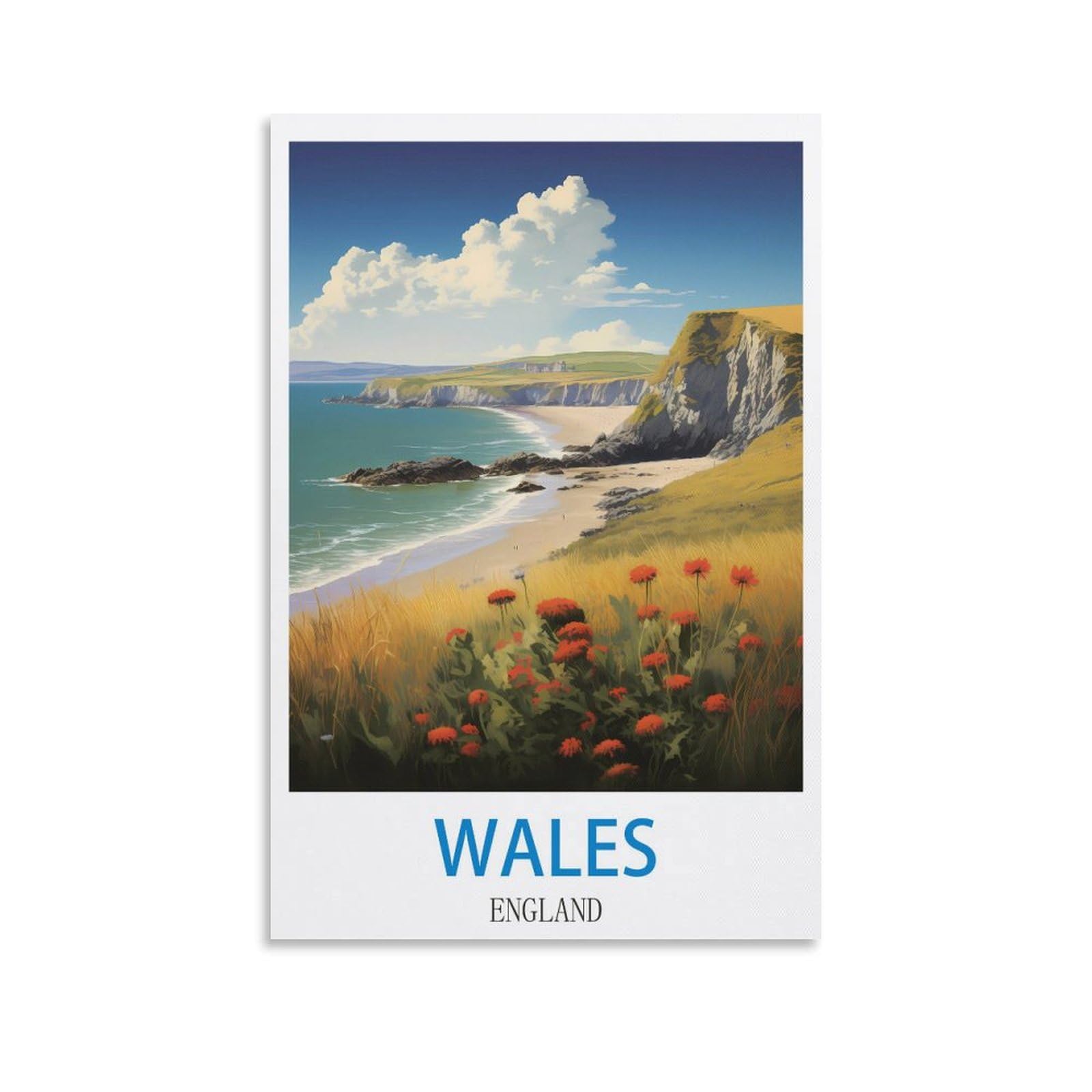 Retro Metal Aluminium Tin Sign Wales England Decoration for Home Wall Art Kitchen Bar Pub Room Farm Garage Vintage Retro Poster Plaque 30x40cm