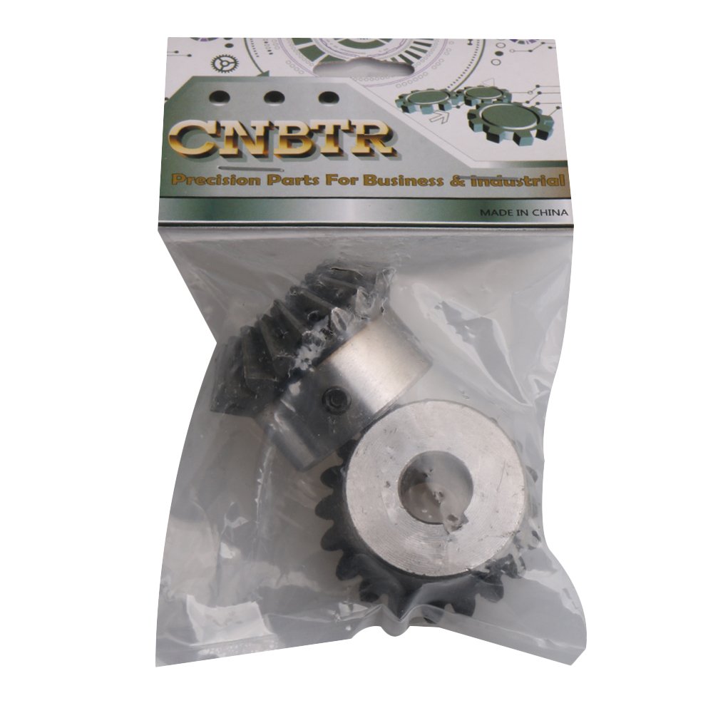 Lot de 2 Roues coniques Diamètre du trou 2 cm Module 20 dents