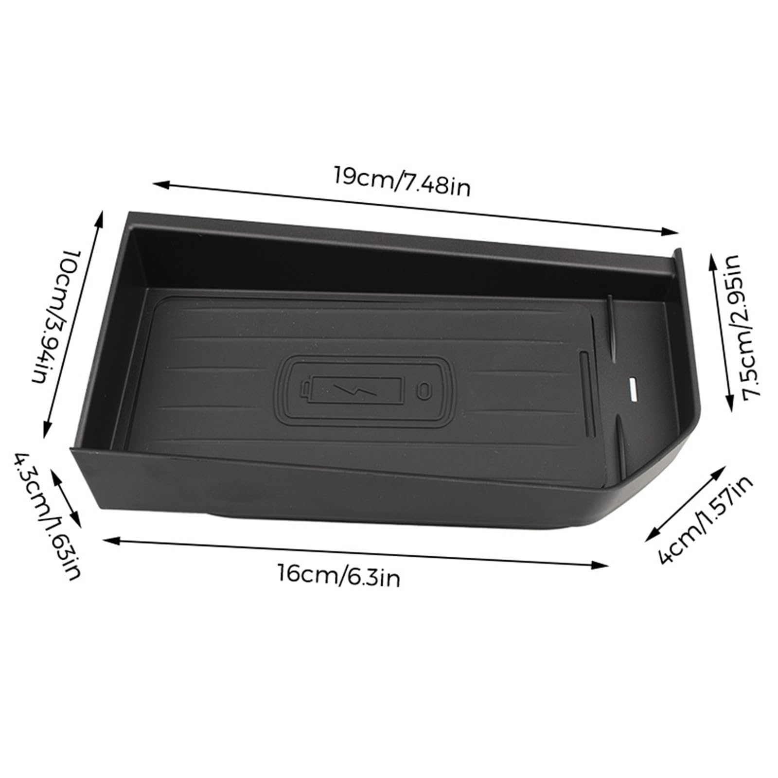 Caricabatteria for auto Qi Standard Caricabatterie wireless 10W Ricarica rapida, for, for Land Rover, Evoque 2015 2016 2017 2018