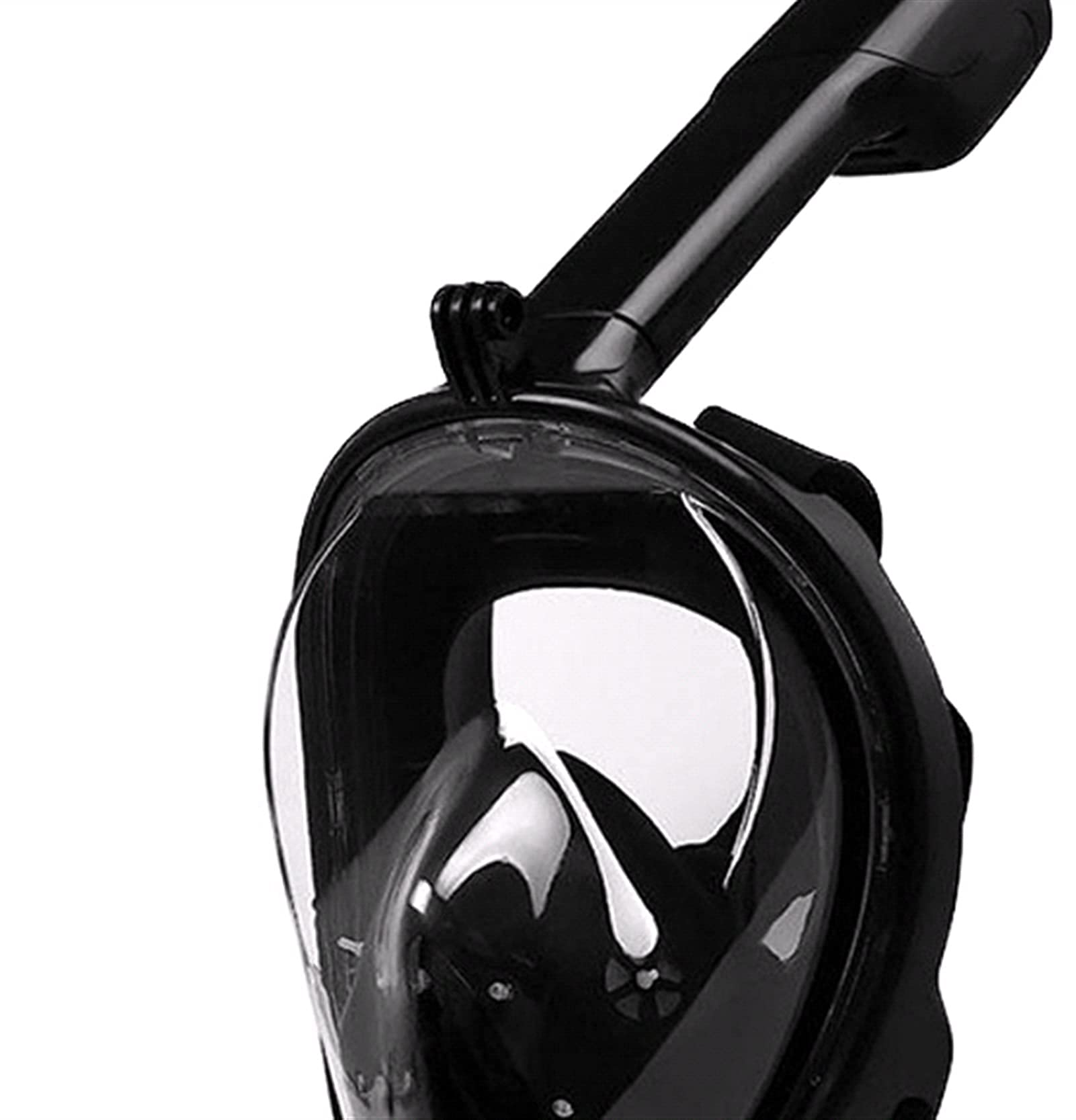 Masque De Plongée, Masque De Plongée Intégral Antibuée, Masque De Chasse sous-Marine, Lunettes D'Entraînement, Vue Panoramique Large, Noir/M, Noir/M