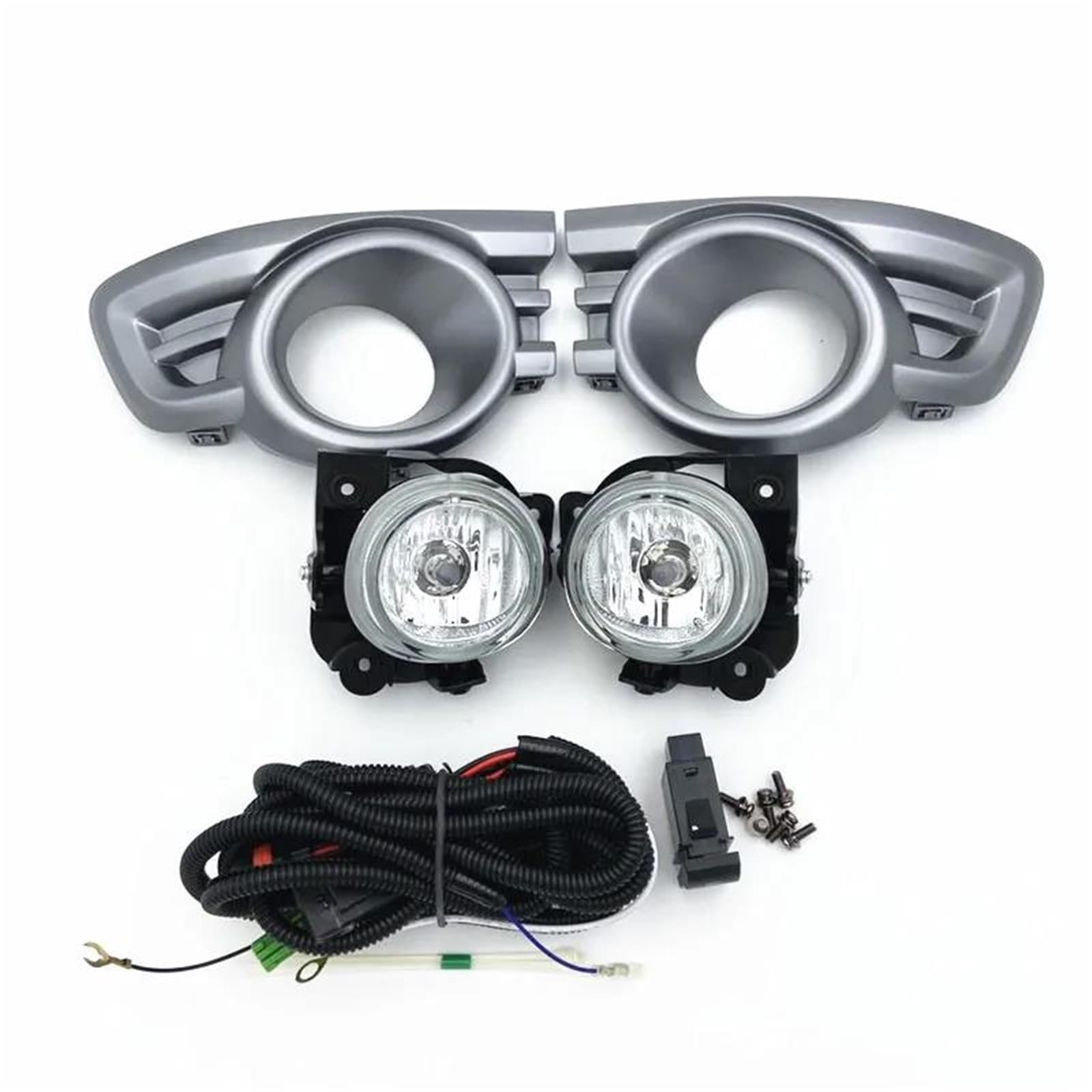 Feu antibrouillard pour Ford Ranger 2009-2011 avec cache argenté et kit câblage complet - 5