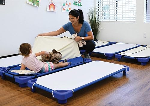 Miniatura 4 de Sábana de cuna de tamaño estándar para guarderíapreescolar con bucles elásticos en las esquinas sábana de cuna para siesta para niños sábana de