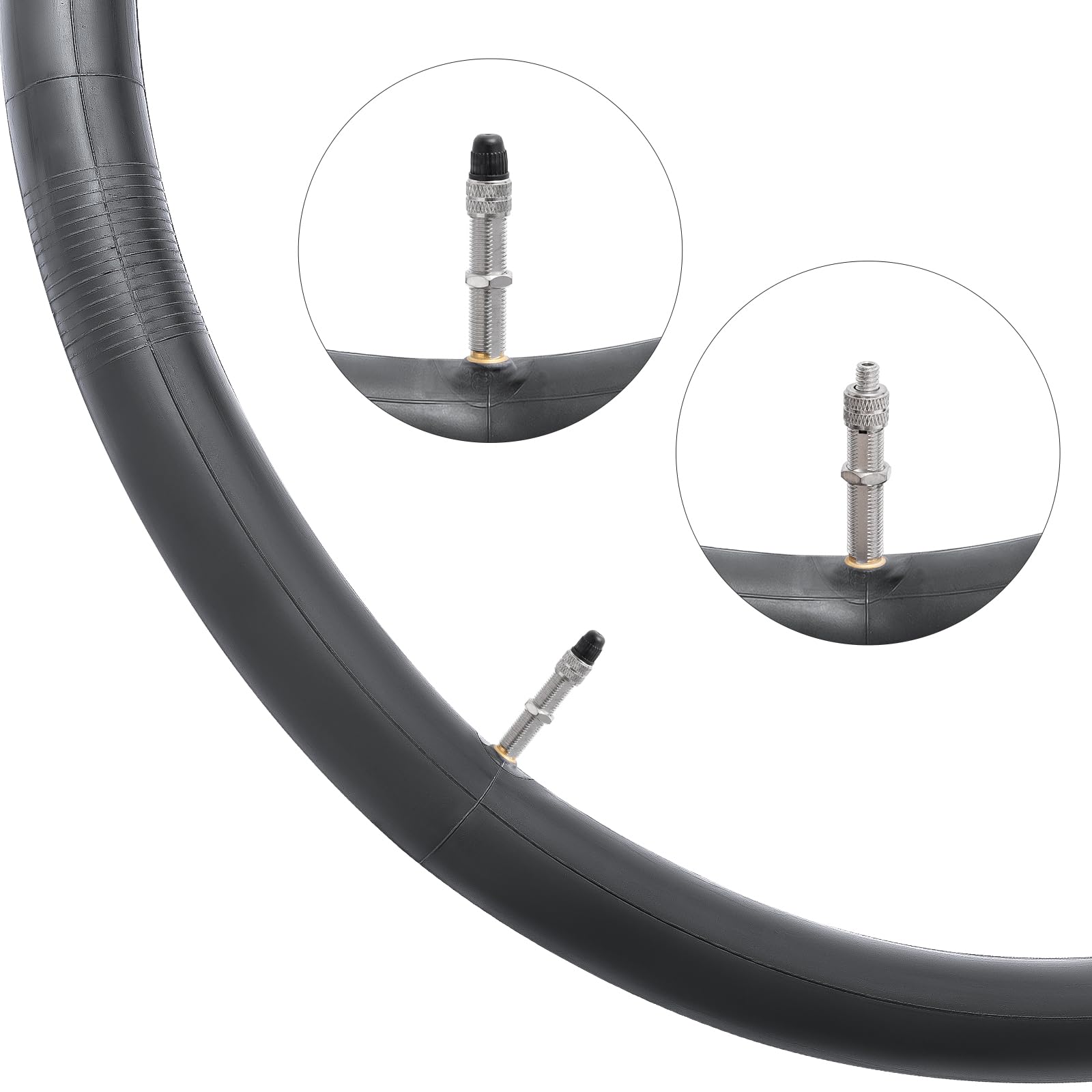 YunSCM - 2 Tubos Interiores para Bicicleta 35/43-622 700C 700x35C 700x38C 700x40C 700x43C C4E-40L Válvula Dunlop, Compatible con 700x35c/38c/40c/43c Road/MTB Bike Tire Tubo Interior