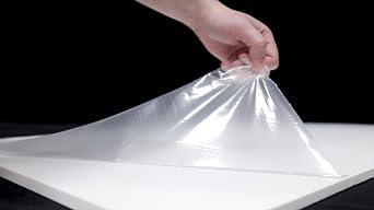 HDPE Plastic Sheet High Density Polyethylene,1/2" Thick 24" Wide x 46.5 Long, White with Scratch Protection. Made in USA