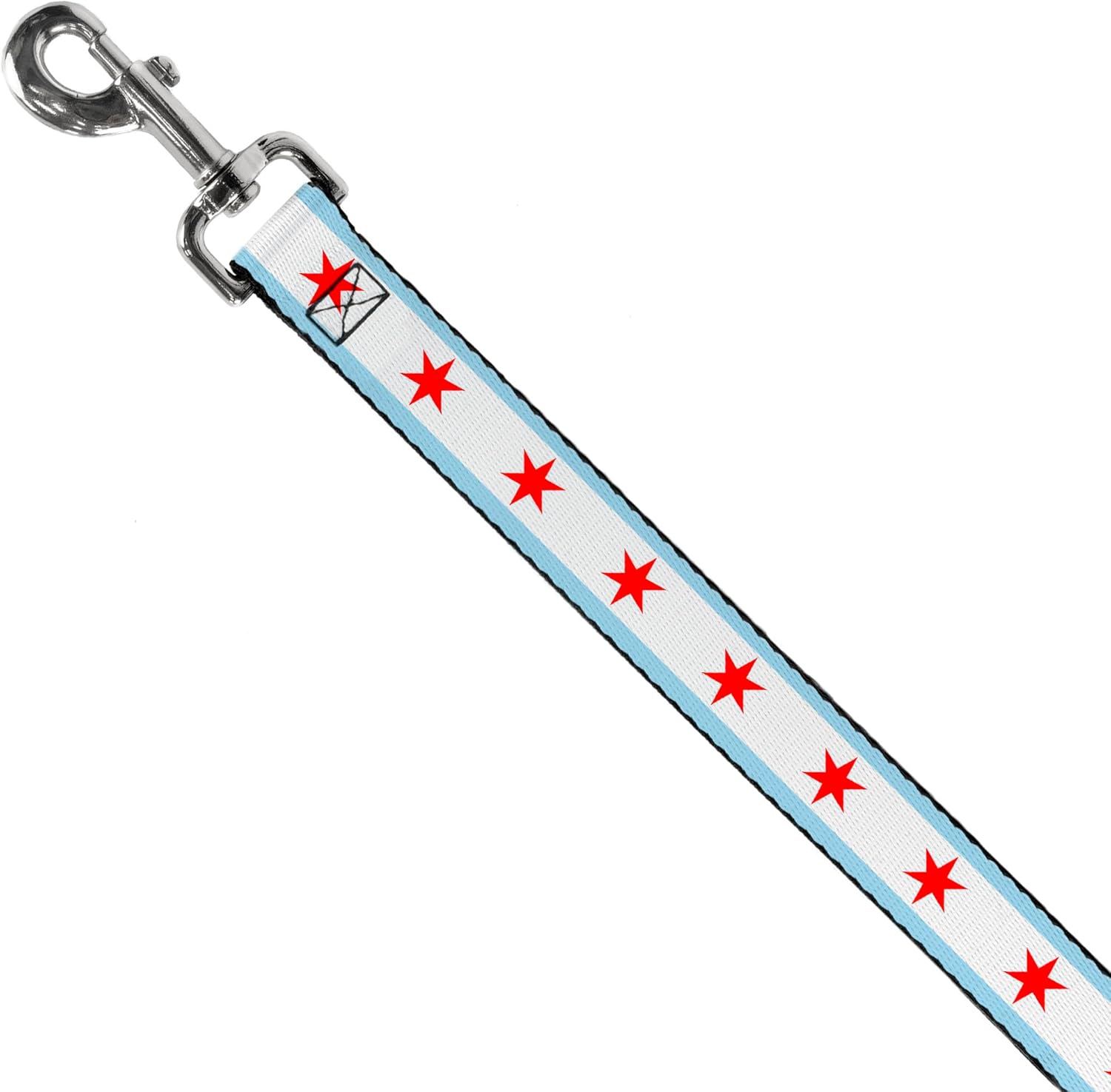Dog Leash Chicago Flag 4 Feet Long 1.5 Inch Wide