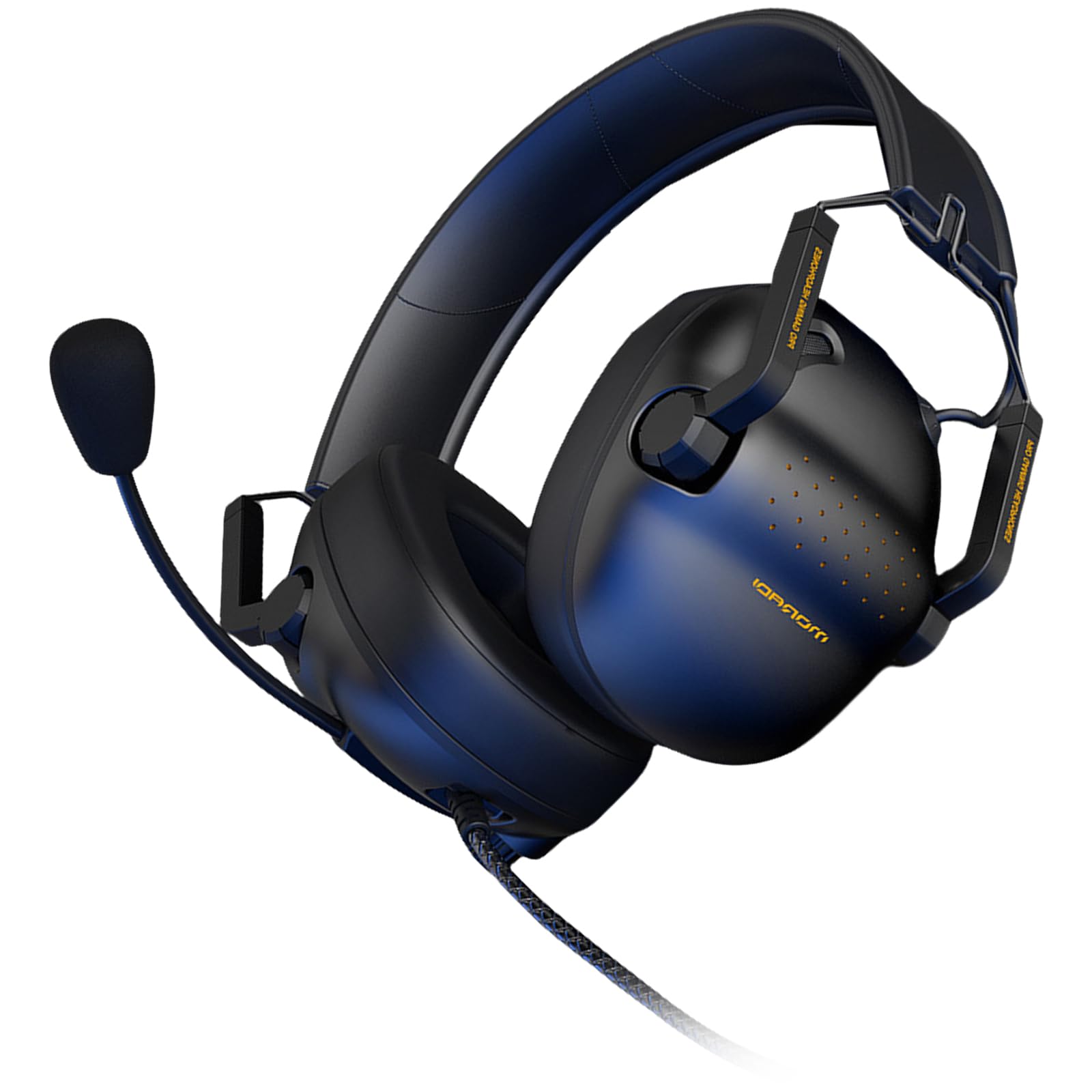 Cuffie da gioco per cuffie con cavo con microfono 7.1 Surround Sound Computer Cuffie USB per laptop Streaming Cuffie over-ear