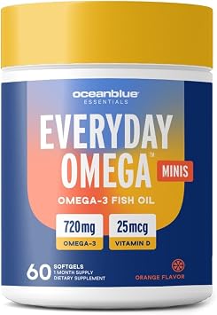 Oceanblue Essentials Everyday Omega-3-60 Mini Softgels (30 Servings)
