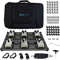 Vista 10 de GUITTO Tablero de Pedal para Guitarra - Tablero de Pedal de Efectos para Guitarra de Montaje en Clip, de Aleación de Aluminio con Bolsa