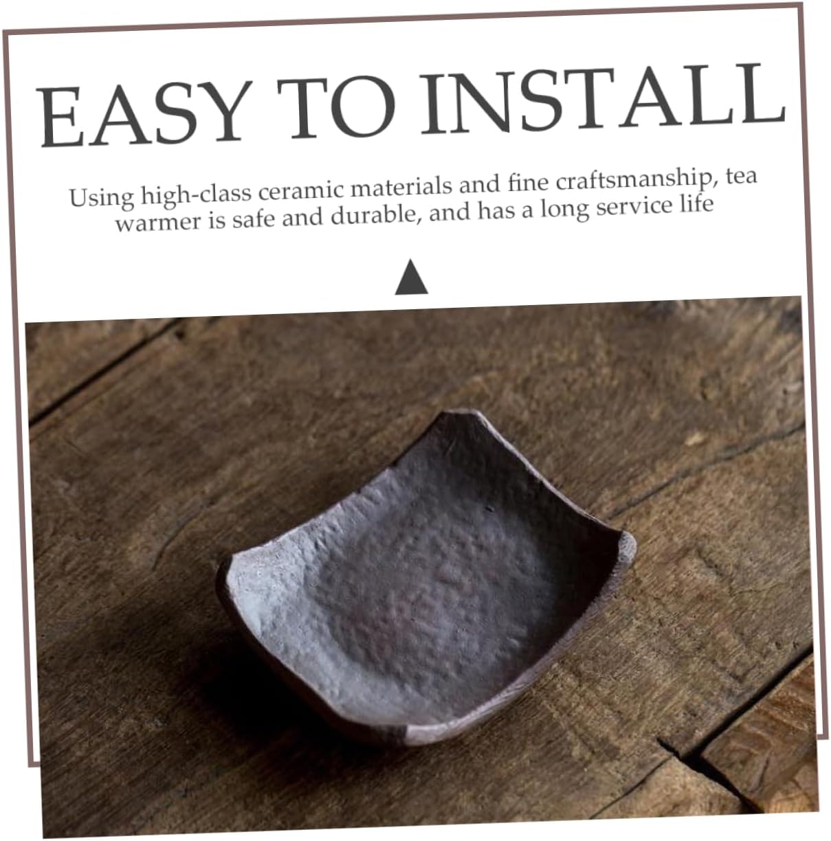 Ceramic Teapot Warmer Candle Stand Holder Retro Tea Warmer for Home and Office Decor for Tea Brewing