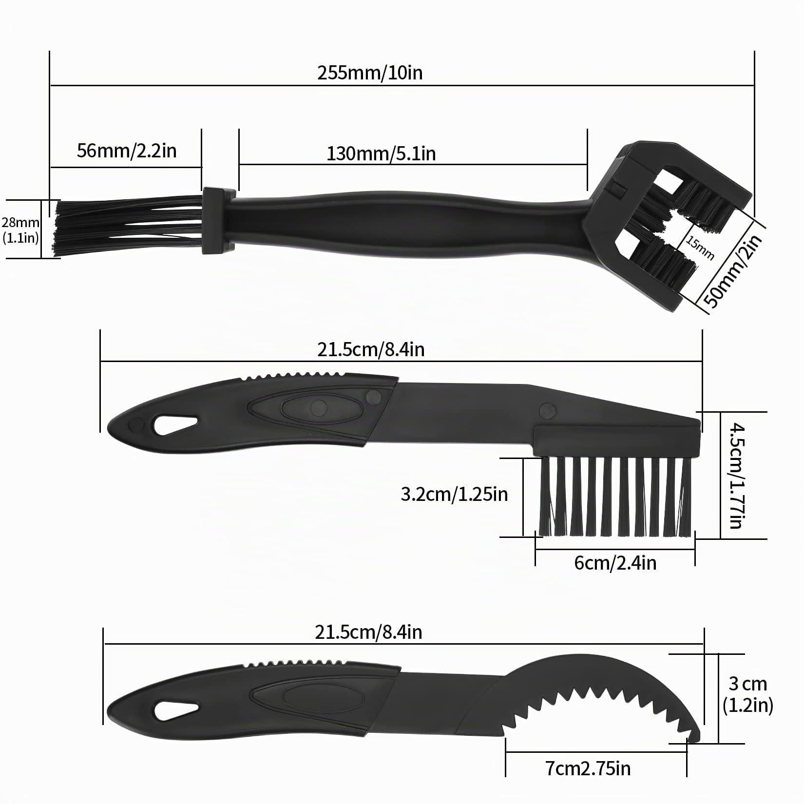 4 Piezas Kit Herramientas de Cepillo Limpieza de Cadena de Motocicleta Bicicleta, Cepillo de Mantenimiento Limpieza Limpiar de Cadena y Engranes de Bicicleta de Montaña