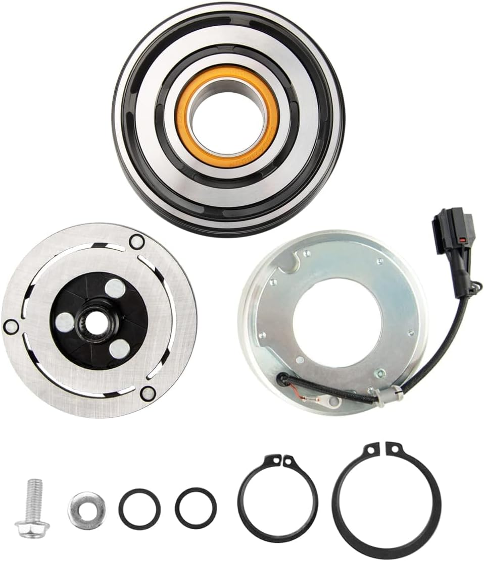 AC Compressor Clutch, AC Compressor Clutch Kit Pulley Coil Compatible with 2007-2020 TUNDRA 8CYL 5.7L Replace 10S20C