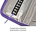 CHILDHOOD Waterproof Insulin Cooler Travel Case Temperature Display Medication Insulated Cooling Bag with 3 Ice Packs (Purple)