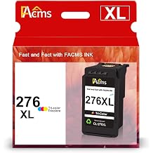 CL-276XL Color Ink Cartridge Remanufactured for Canon 276XL 276 XL CL-276 Ink for PIXMA TS3522 TS3520 TS3500 TR4720 TR4700 Printer 1 Color