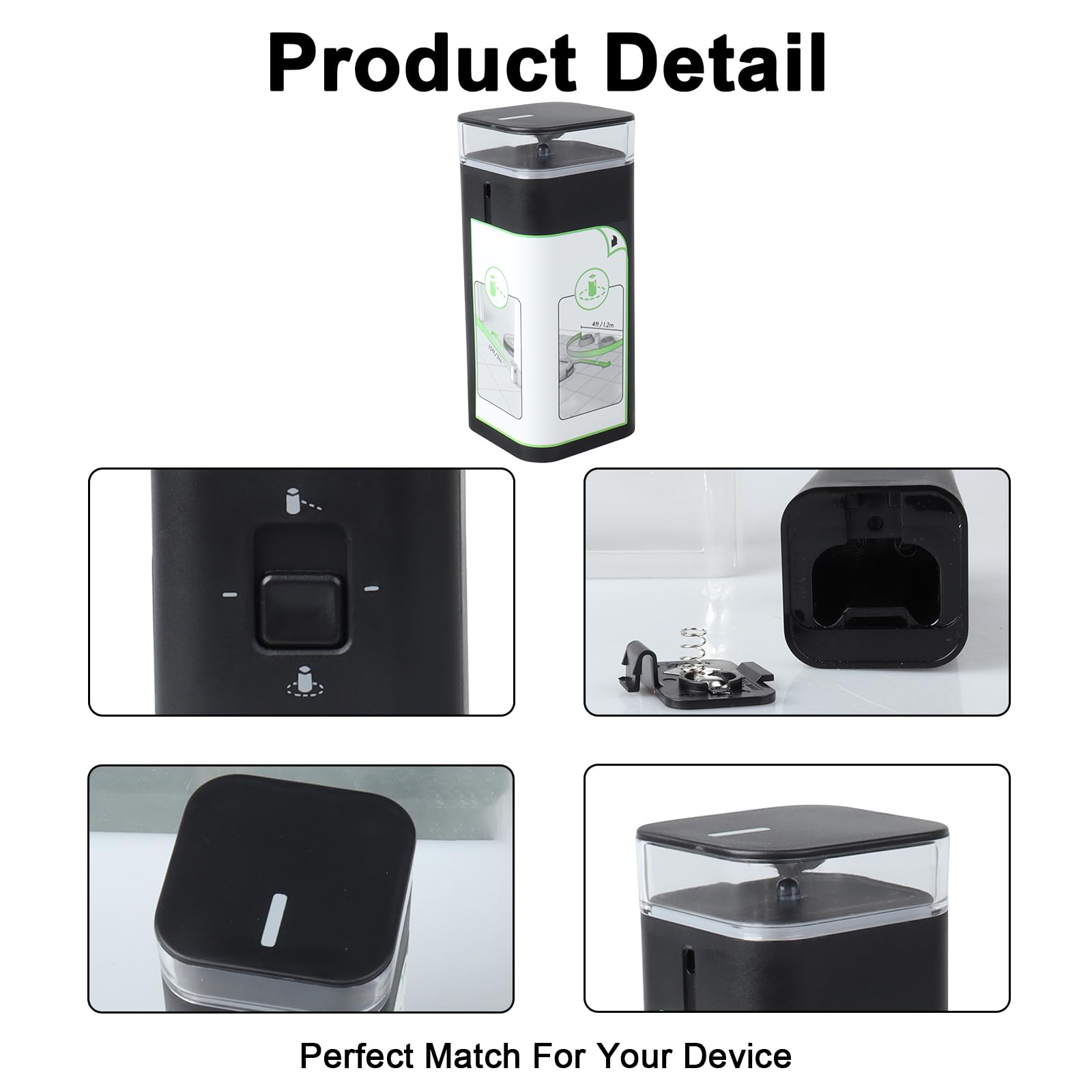 MXJFYY 2-Pack Virtual Wall Barrier per iRobot Roomba, barriera virtuale a doppia modalità Light House compatibile con Roomba 500 600 700 800 900 E5 E6 I3 I4 I7 I8 Series