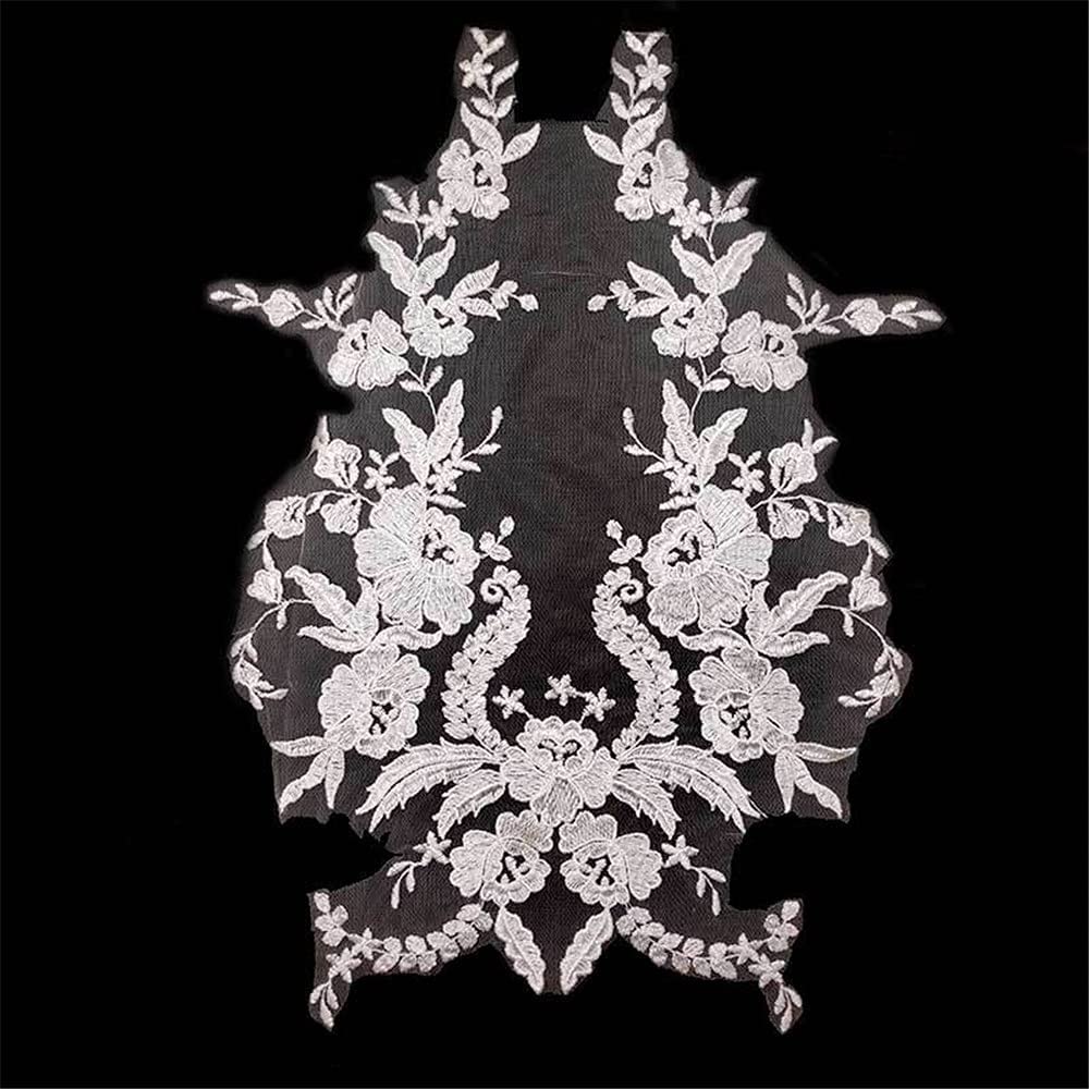 Applique In Pizzo Ricamato Vintage A Forma Di Fiore – Toppe In Organza Per Abiti E Fai Da Te