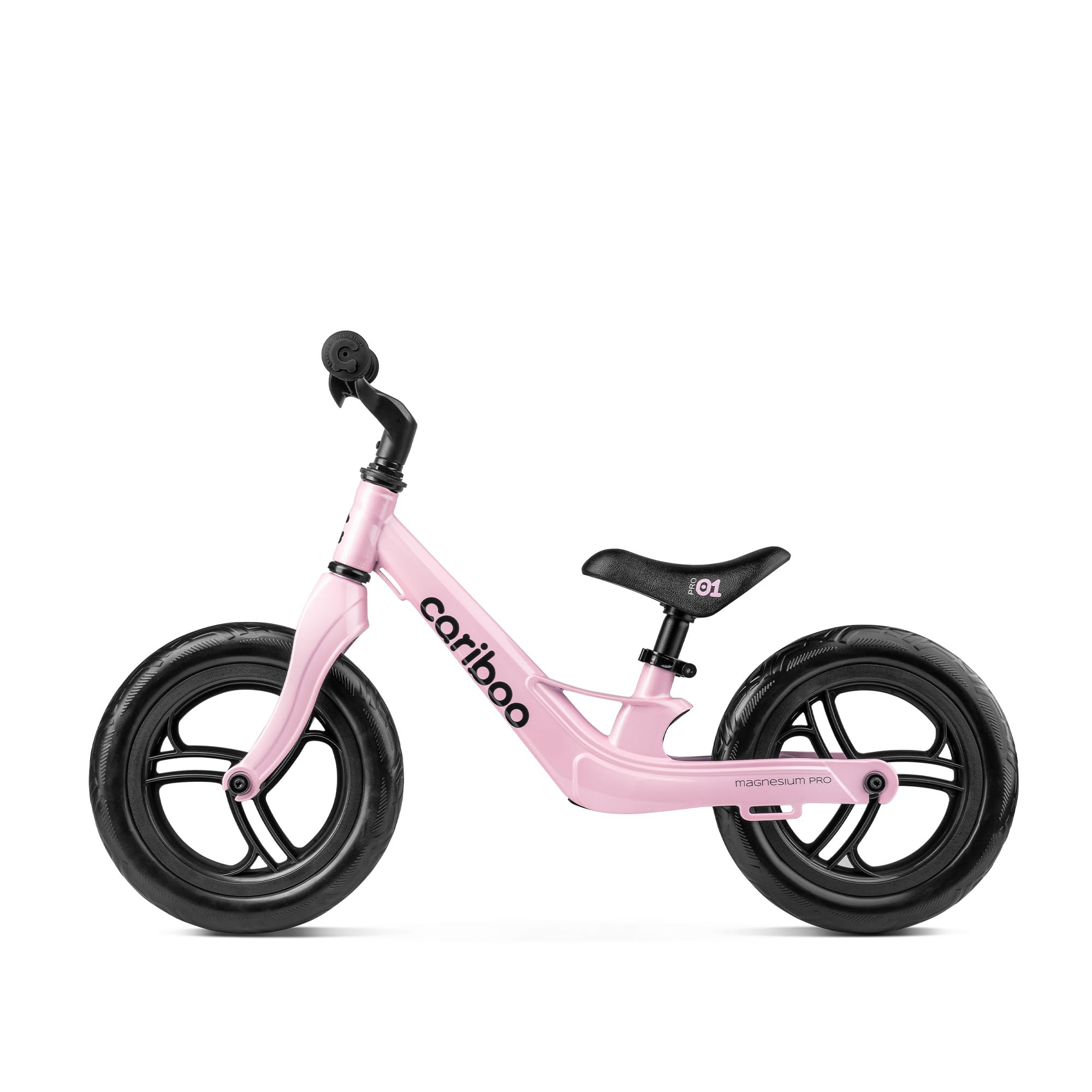 cariboo Magnesium Pro Bici Cross Country Senza Pedali per Bambini Balance Bike con Telaio in Magnesio Ruote 12 Pollici Manubrio e Sellino Regolabili per l’Equilibrio