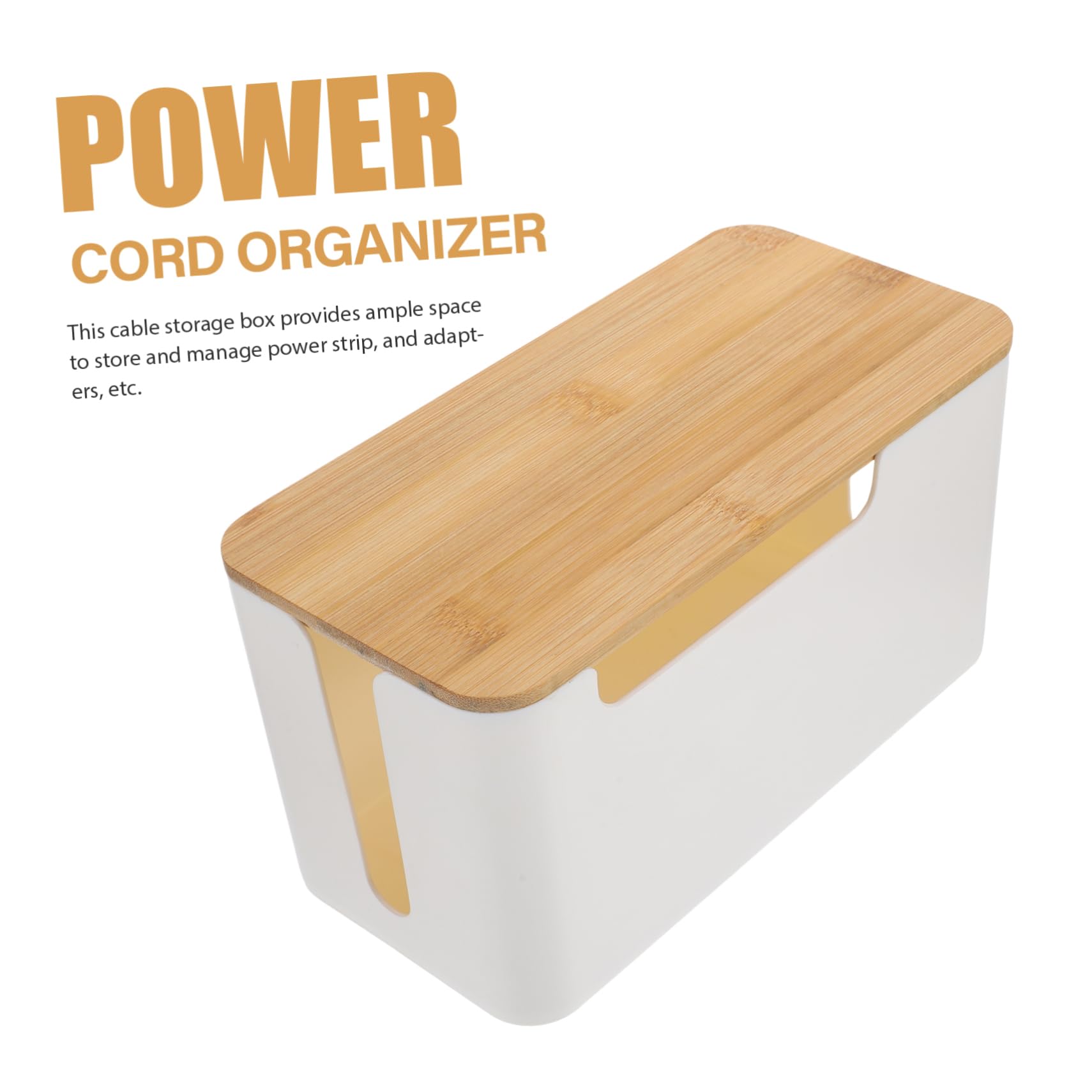 jojofuny 2stücke Kabelmanagementbox Kabelorganisatorbox Drahtmanagementbox für Kabel und Stromkabel Aufbewahrungsbox zum Verstecken von Kabeln und Steckdosenleisten